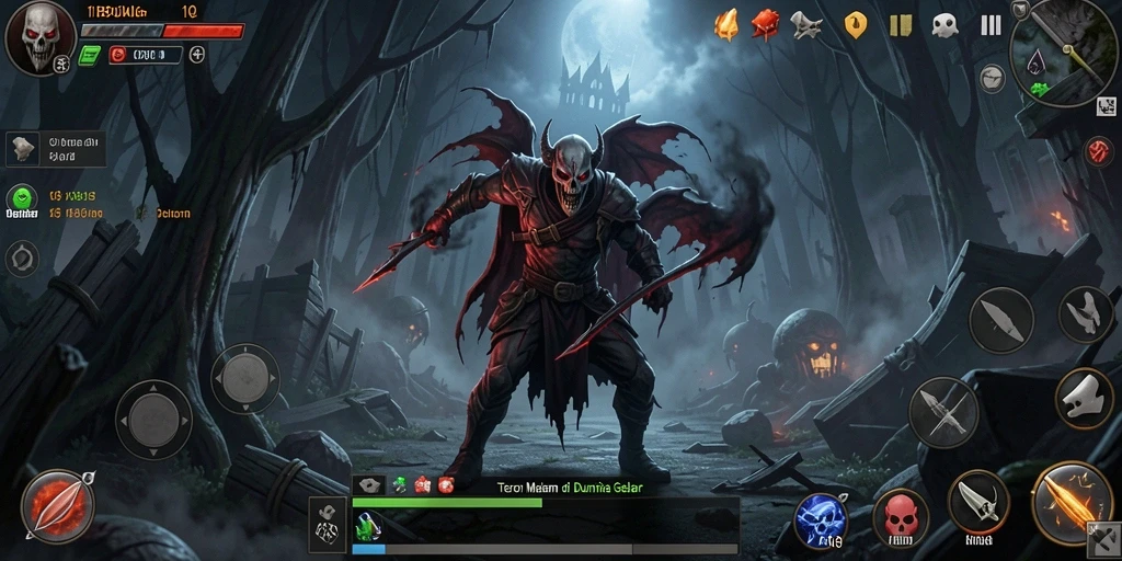 Tangkapan layar <strong>11BOLA</strong> menampilkan suasana mencekam dalam gameplay horor.