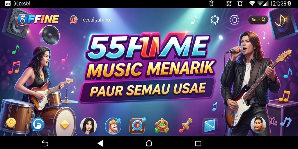 Tampilan gameplay 55FIVE yang menarik dan interaktif.