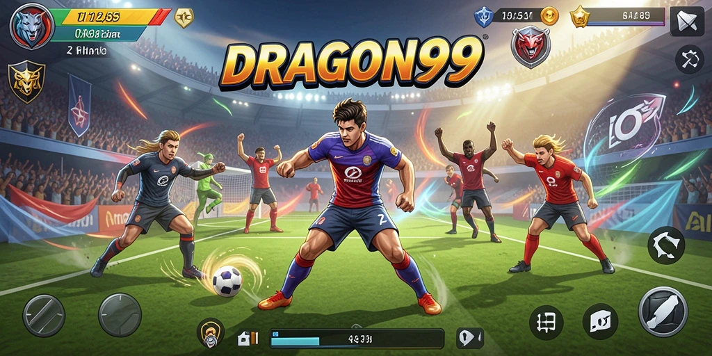 Tampilan gameplay DRAGON99 yang menampilkan aksi olahraga yang mendebarkan.