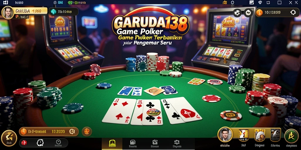 Tampilan dalam game GARUDA138 yang menampilkan aksi Poker seru.