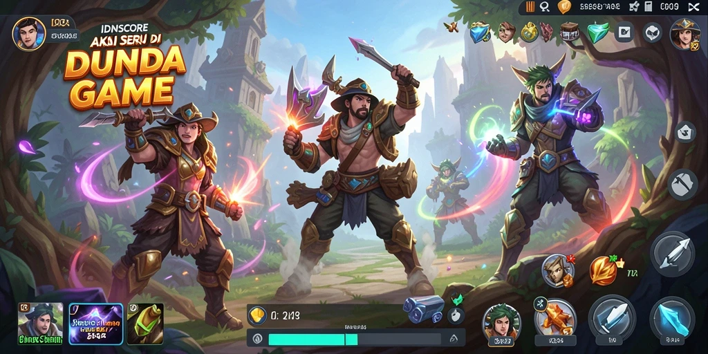 Gameplay menegangkan dalam aksi penuh di IDNSCORE.