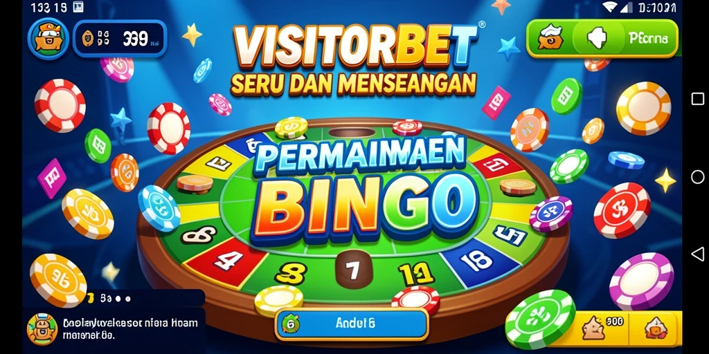 Tampilan menarik gameplay Bingo di VISITORBET.